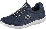 Skechers Hombre Summits 52811 Zapatillas, Navy Mesh/Trim