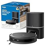 Tapo RV20 MAX Plus – Robot Aspirador y friegasuelos 4 en 1, succión de 5300 Pa, Vaciado automático