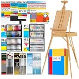 MEEDEN 149pcs conjunto de pintura de caballete francés, conjunto de pintura integrado