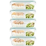 Taper Cristal Comida Preparada con 2 Compartimentos y Tapa (Pack de 5)