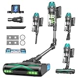 Vexilar V15Max Aspiradora sin Cable 65KPa/60 Min/1,5L Aspiradora Inalámbrica con Fregona Antienredos