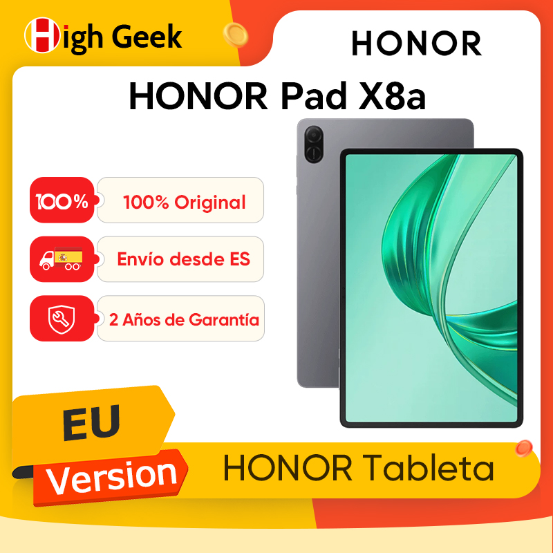 HONOR Pad X8a 11", Protección Ocular, Batería 8300mAh, 4 Altavoces de Gran Amplitud, Mejora de Voz