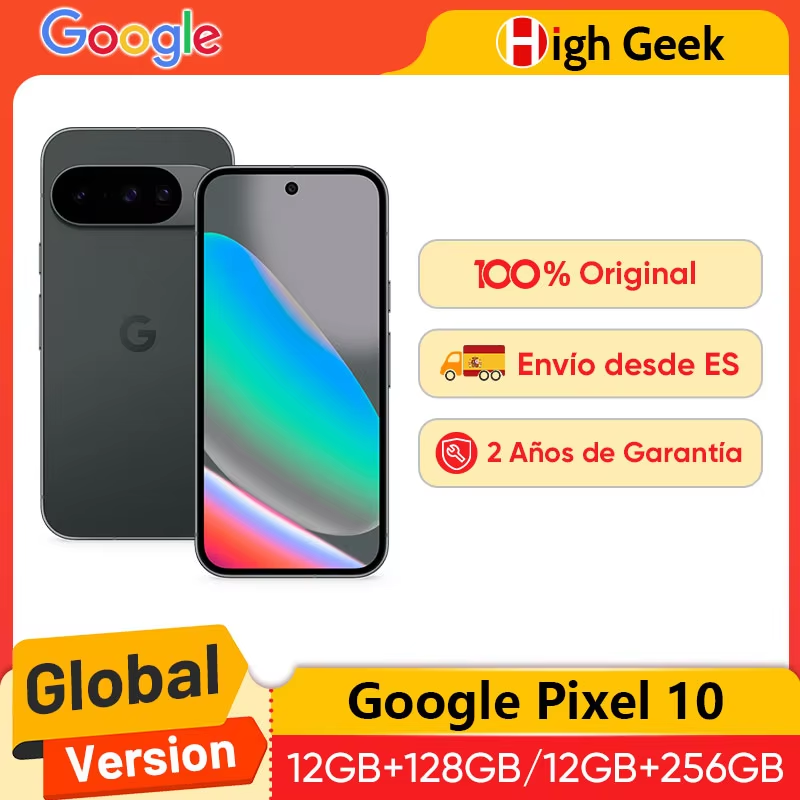 Google Pixel 10 5G Google Tensor G5 Pantalla OLED de 6,3 y 120 Hz Batería de 4970 mAh Cámara 48 MP