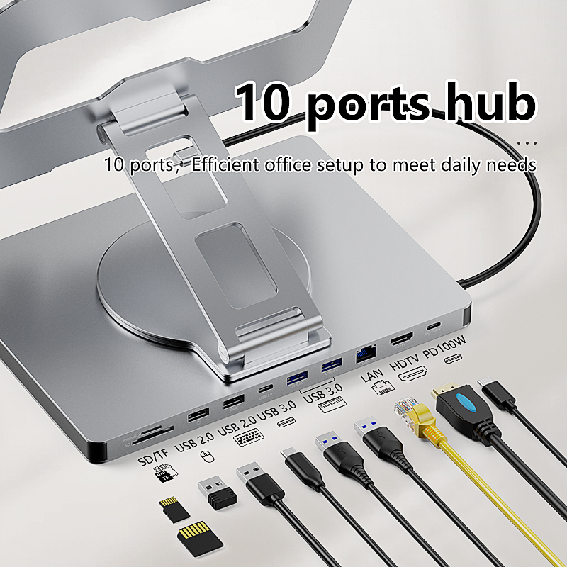 Soporte de aluminio Blueendless 10 en 1 acoplamiento C