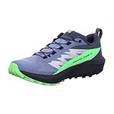 Salomon Sense Ride 5 GTX Flint/B Zapato de Trail, Flint Stone Black Green Gecko
