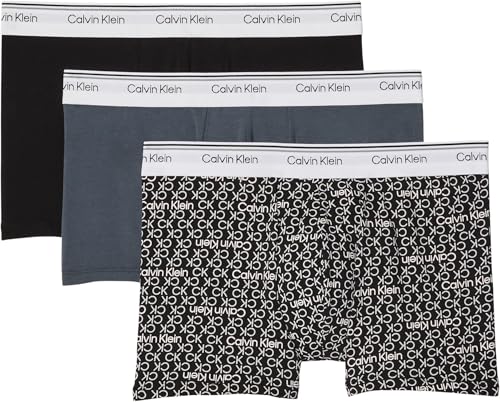 Calvin Klein Calzoncillos bóxer Pack de 3 Hombre Trunks Balance Low Rise