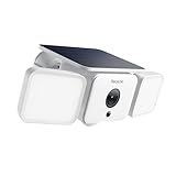 Reolink Solar Floodlight, 2K y ángulo de 150°, Foco 1000 LM con Sirena, IA/PIR, Wi-Fi6 y IP66