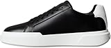 Calvin Klein Sneaker con Suela Cupsole Hombre Chunky Laceup de Piel, Negro