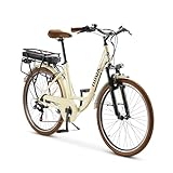 Nilox J5 PRO Bicicleta Eléctrica, Autonomía 65km y Velocidad 25 km/h, Motor Trasero 250 W