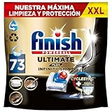 Finish Ultimate Plus Infinity Shine, Pastillas Lavavajillas, limpieza y brillo intensivos