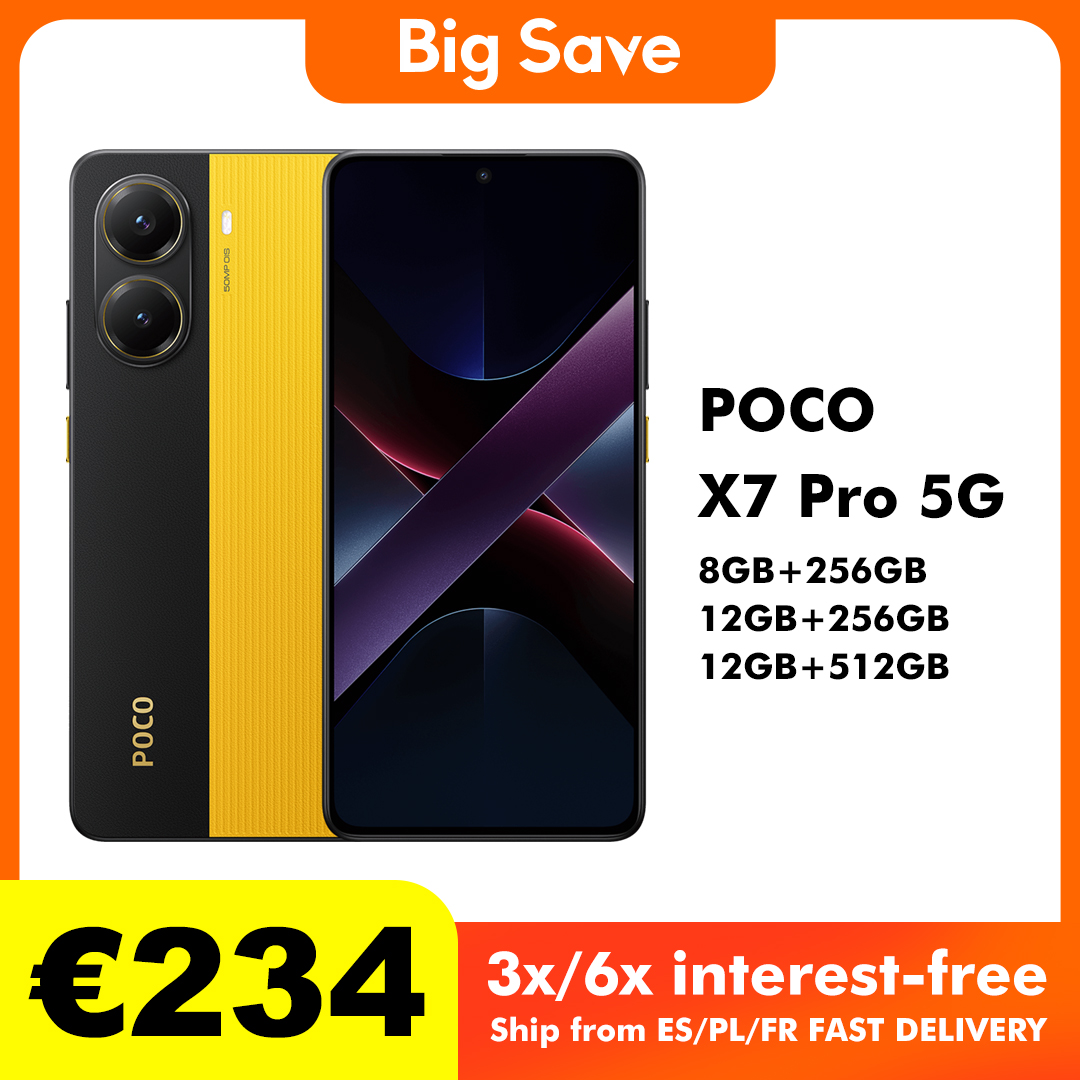 POCO X7 Pro de 8GB de RAM y 256GB, con NFC, batería de 6000 mAh, cámara de 50 MP, Dual SIM