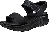 Skechers D'LUX WALKER NEW BLOCK, Sandalias deportivas para Mujer, Black Mesh