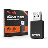 Tenda AX900 U11 Adaptador WiFi USB para PC, WiFi 6 USB WiFi Doble Banda 5GHz 2.4GHz, Adaptador W...