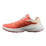 Salomon ALPHAGLIDE, Zapatos de senderismo para Mujer, Emberglow White Rouge Red EU