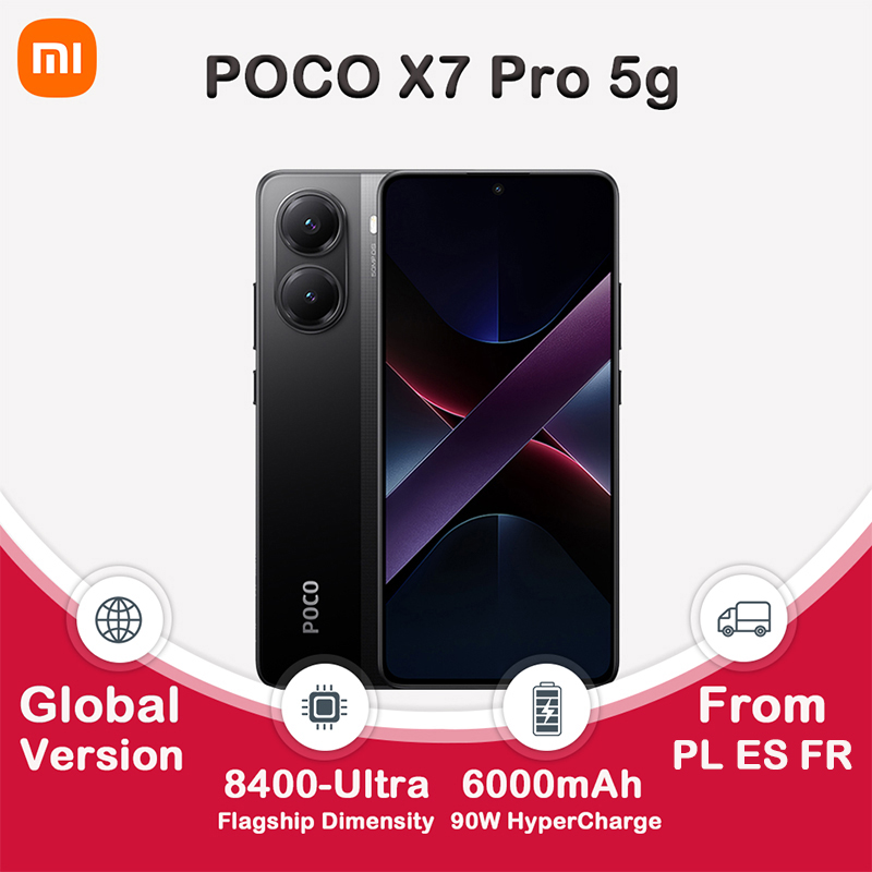 POCO X7 Pro 5G 120Hz AMOLED 90W Carga 256GB 6000mAh Cámara 108MP