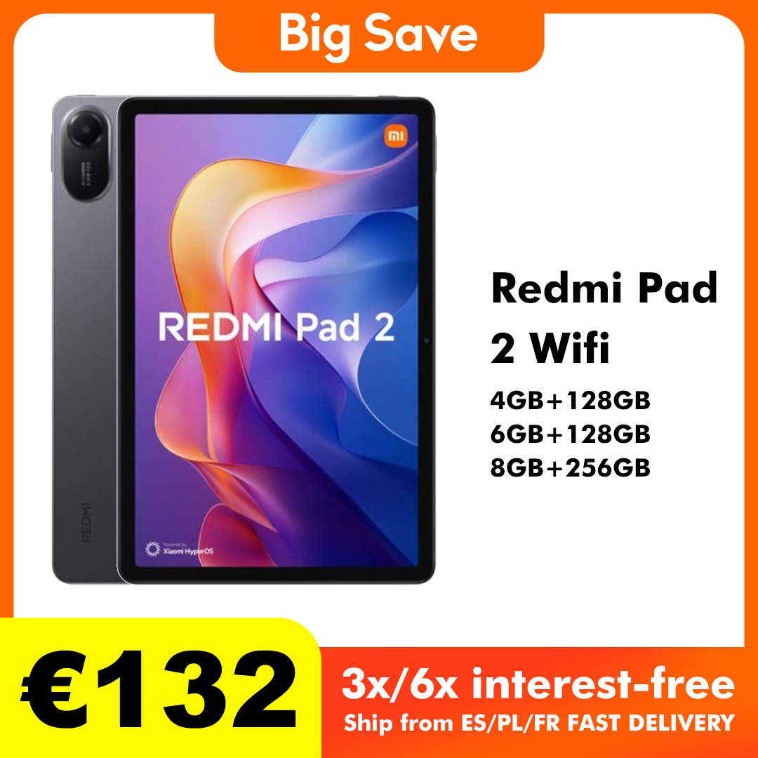 Xiaomi Redmi Pad 2 128GB/256GB WIFI 11" Pantalla 2.5K Batería 9000mAh Tablet PC
