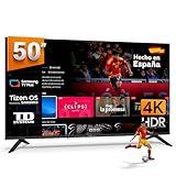 TD Systems - Smart TV 50 Pulgadas 4K con Tizen OS 8.0 Powered by Samsung, sintonizador Triple