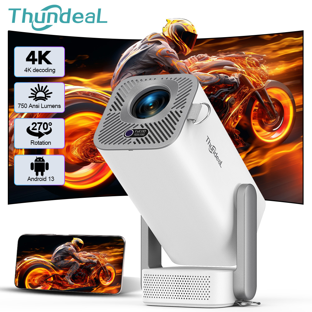 ThundeaL 4K Android Full HD proyector TD80Pro TD80 Pro 1080P 3D Video proyector