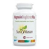 SURA VITASAN Magnesio Bisglicinato Plus 120 Cápsulas Alta Biodisponibilidad Reducción del Cansancio
