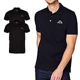Kappa Polo para hombre Venist, paquete de 2 unidades, talla M - 5XL, polo con impresión del logotipo