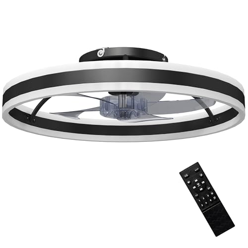 HOMCOM Ventilador de Techo con Luz LED 45 W Motor DC Reversible Lámpara