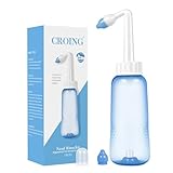 CROING (Botella de 300 ml) Neti Pot, Lavados Nasales Irrigación Nasal