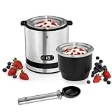 WMF Kitchenminis - Heladera 3 en 1, yogur helado, sorbete, helado, 12 W, pantalla cristal