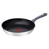 Tefal Daily Cook - Sartén de 24 cm Apto inducción antiadherente revestimiento titanio, Thermo-signal