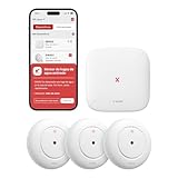 X-Sense Detector de Fugas de Agua WiFi, Sensor de Inundación IP66 para Cocina, Baño y Sótano