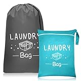 2 Tamaños Bolsa Ropa Sucia Viaje,Laundry Bag Para Ropa Sucia Húmeda/Seca
