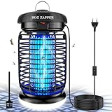 WUEAOA Lámpara antimosquitos con iluminación LED, Cable de 3M, 4200V 15W UV Mata Mosquitos electrico