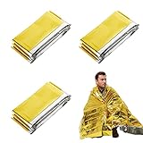 Mantas Térmicas de Emergencia,Manta Térmica,Manta de Emergencia,210x160cm Impermeable