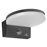 Maclean MCE344 Aplique LED con Sensor de Movimiento PIR y Sensor Crepuscular para Exteriores e