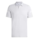 adidas Hombre Squadra25 Cotton Polo Shirt, Team Light Grey/White