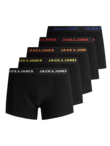 Jack & Jones Jacblack Friday Trunks 5 Pack Ltn Bóxer, Hombre