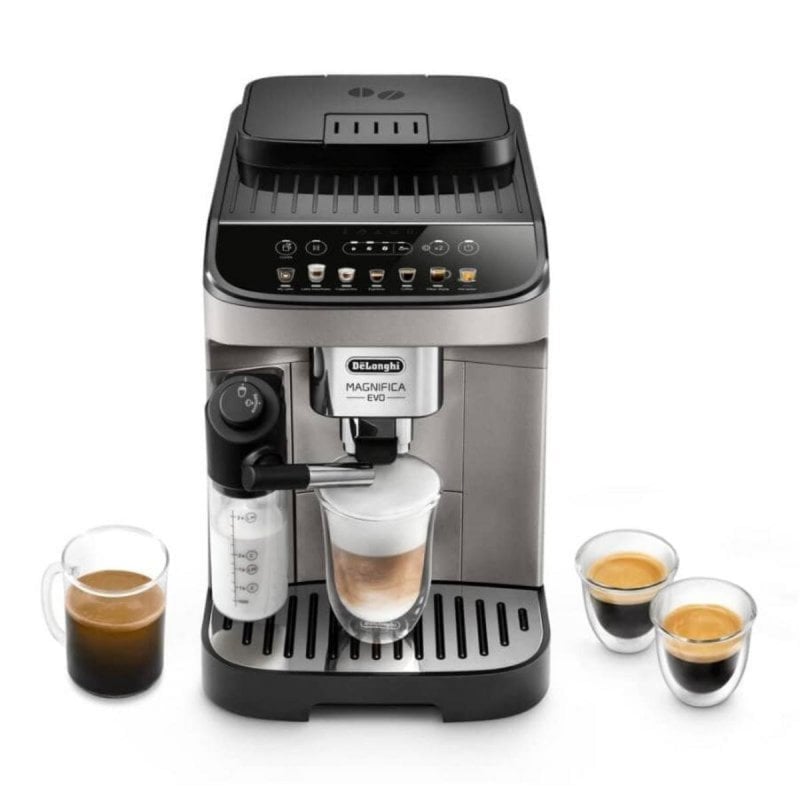 Delonghi Magnifica Evo Cafetera Superautomatica Con Deposito De Leche 15 Bares Molinillo Integrado