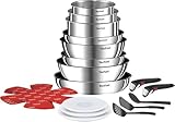Tefal Ingenio Emotion - Juego de 3 Sartenes 22/24/28 cm + 3 Cazos 16/18/20 cm