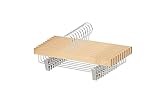 Amazon Basics Perchas de madera con clips, natural, 10 unidades