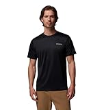 Columbia Men's Hike Crew, Technical Short Sleeve T-Shirt, Black