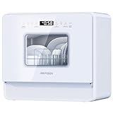 AIRMSEN Lavavajillas Portátil Pequeño con 7+2 Programas, Función de Sal Absoftante Depósito de 5L
