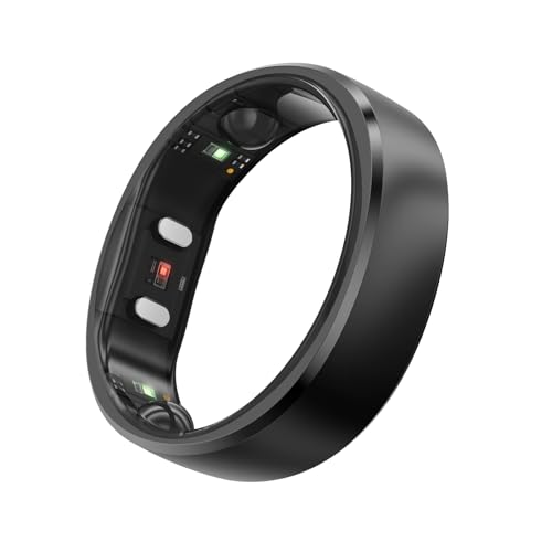 RingConn Gen 2 Smart Ring – Anillo Inteligente - Negro - Talla 10 | Monitoriza el sueño, el estrés