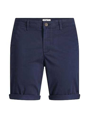 JACK & JONES Pantalones Cortos Chinos Ajustados para Hombre Cintura Media