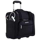 TPRC Smart Under Seat Carry-On Luggage with USB Charging Port, Black, Underseater 15-Inch