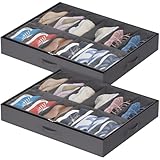 Lifewit Bolsas Almacenamiento para Zapatos Ventana Transparente, Cajas Almacenaje Zapatos Plegables