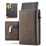 Tomylv Carteras para Hombre Bloqueo RFID, Tarjetero Hombre Cierre Magnético Pop-up