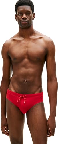 Tommy Hilfiger Brief Bañador, Red (Medium Red)