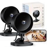Surfola Cámara de Vigilancia WiFi Interior, 1080P FHD Cámara para Bebé/Mascotas con Detección de