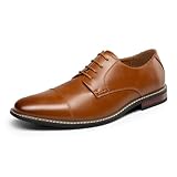 Bruno Marc Zapatos de Vestir Hombre Oxfords Cordones Clásico Traje Formales Derby con Punta Amplia
