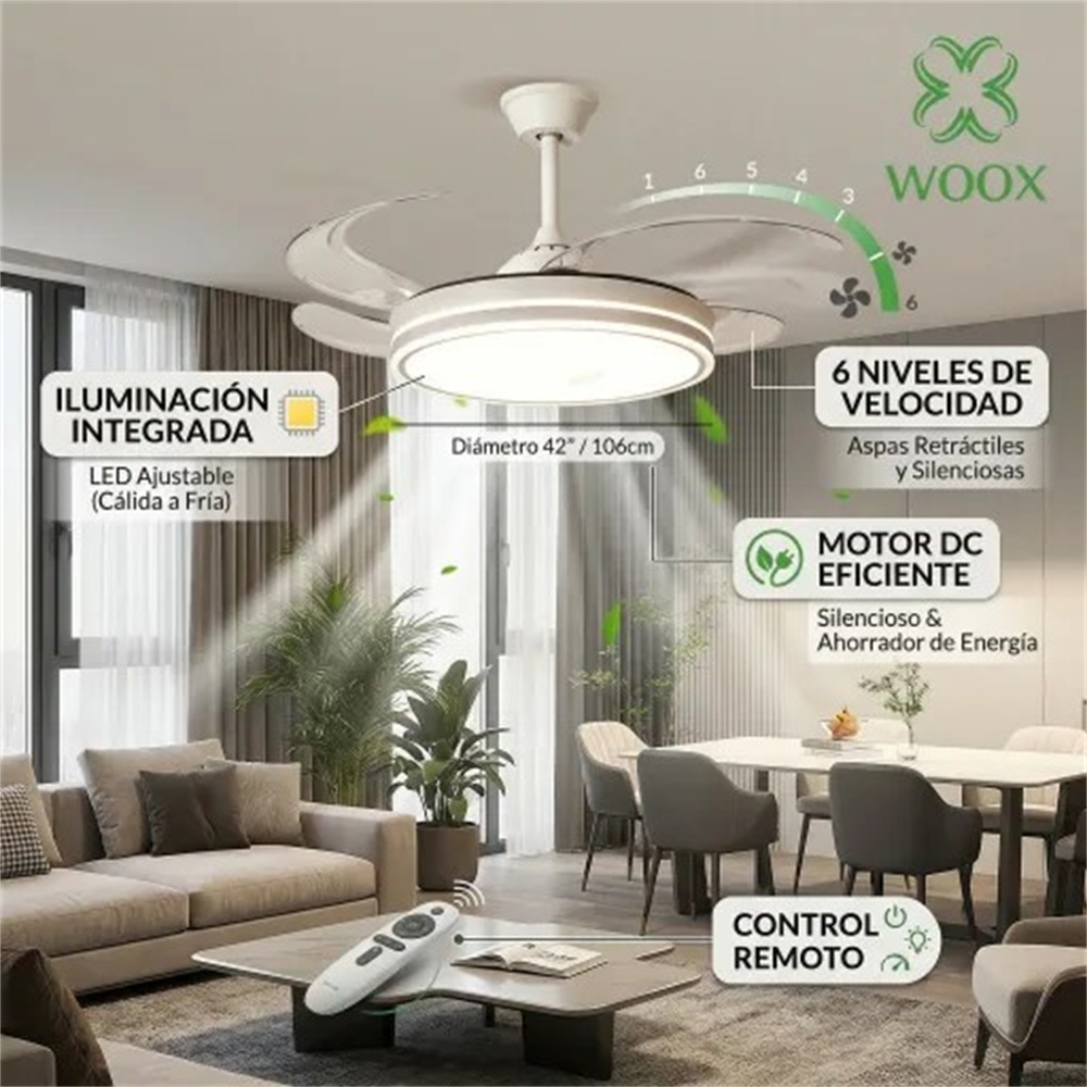 Ventilador de techo WOOX