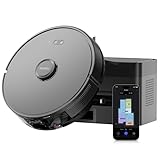 Eureka E6 Plus Robot Aspirador y Fregasuelos, 5000Pa Succión Potente, Base de Vaciado